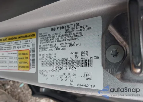 2018 Ford Fusion Se from USA, damaged, VIN 3FA6P0H71JR185478